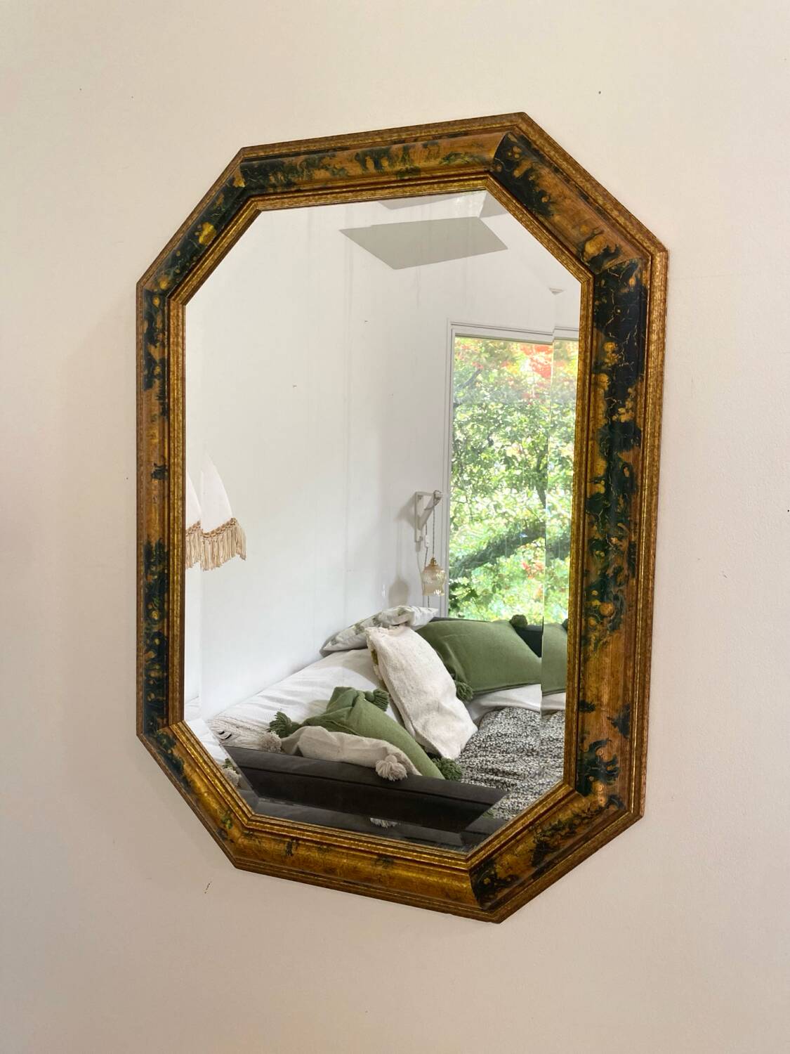 Miroir octogonal Art Déco ancien