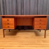 Double-sided desk by Arne Vodder, Brouer Møbelfabrik, Denmark, 1960s