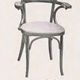 Art Nouveau office chair with curved wood attributed to J&J Kohn, 704 1/2 4V