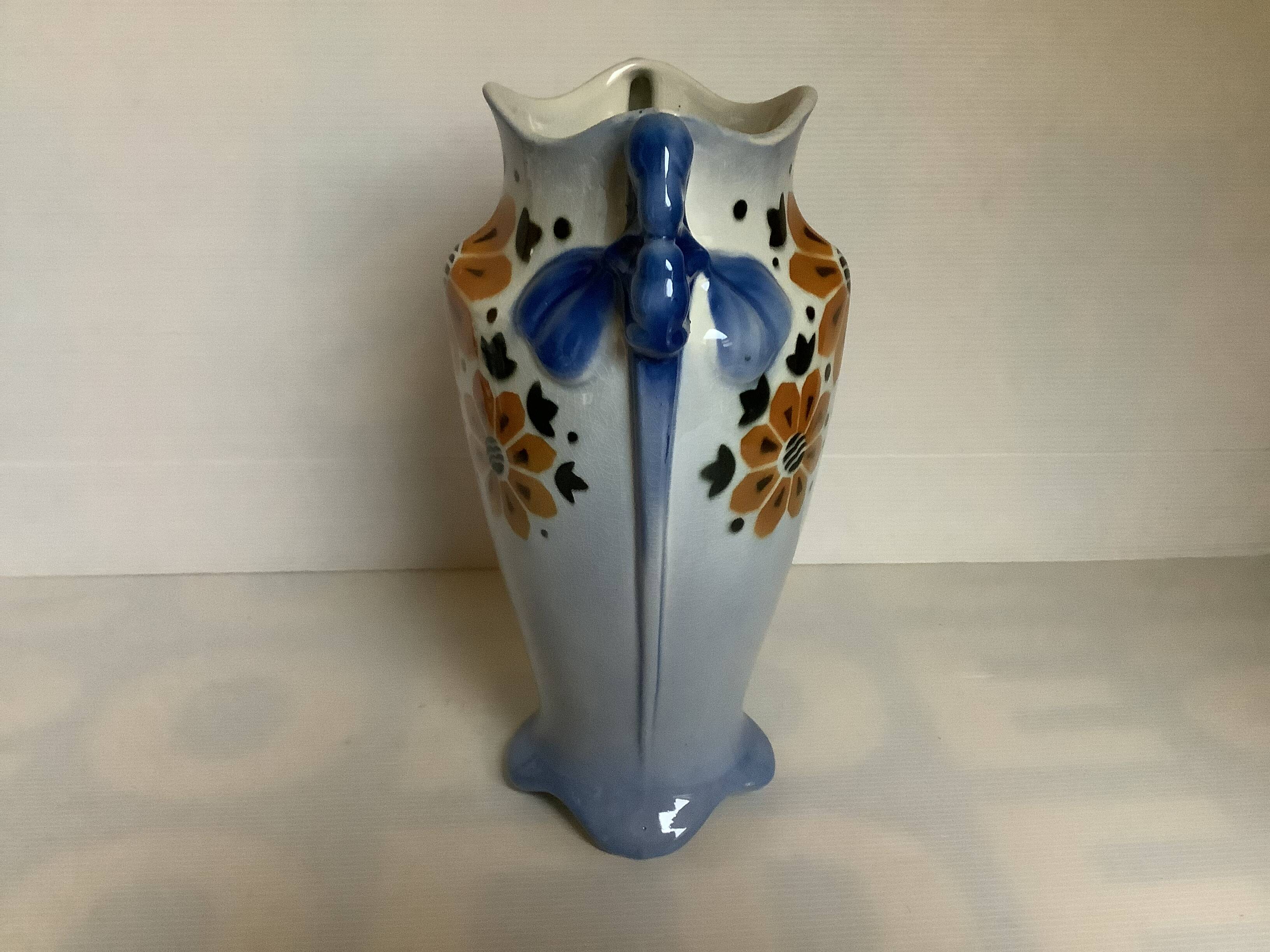 Ancient vase K and G Luneville Art Deco