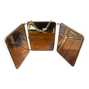 Triptych barber mirror