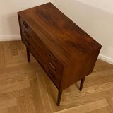 Danish hallway set: chest of drawer & mirror in Palisander 1950s