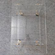 David Lange side table on wheels in plexiglass, France 1970.