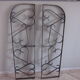 Pair of old grid in forgè iron