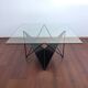 postmodern Dutch design metal coffee table from the 80s or 90s