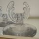 Art Deco crystal candle holder