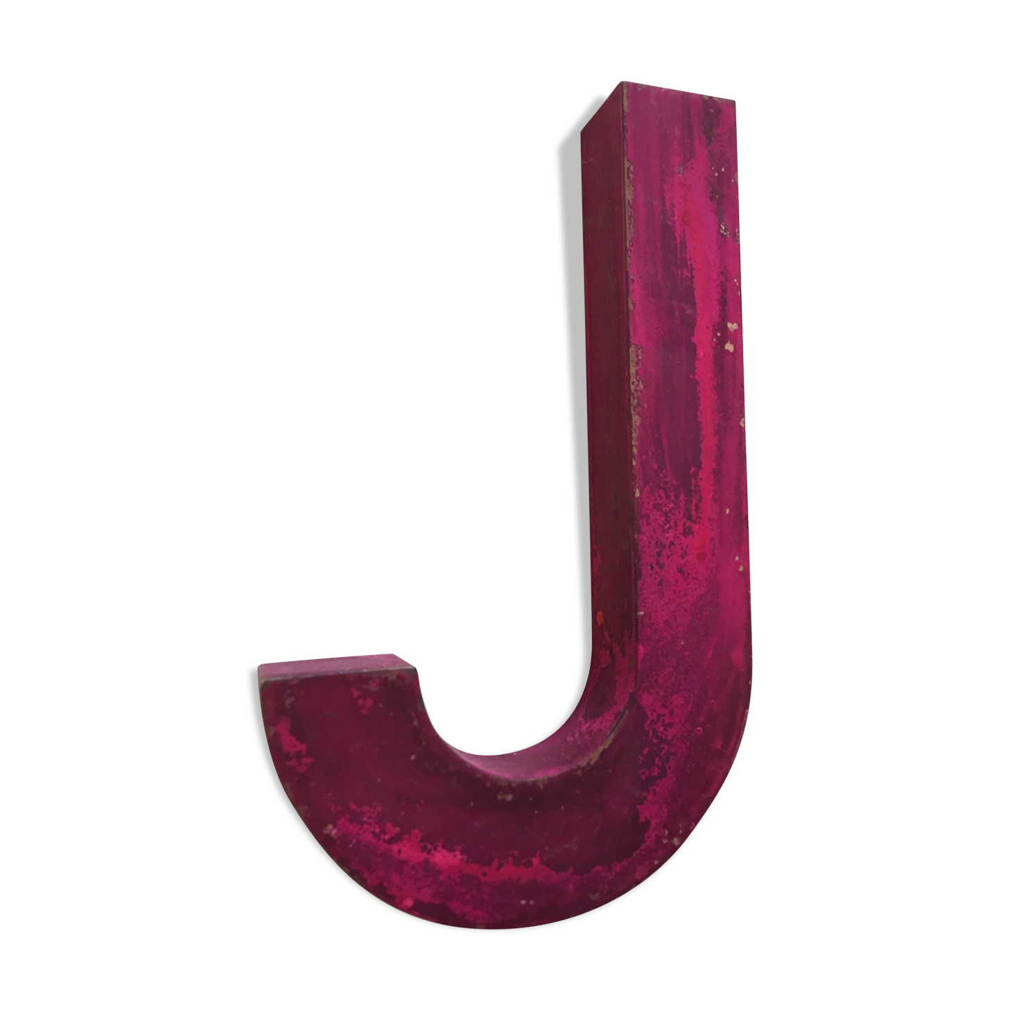 Old letter to sign iron j