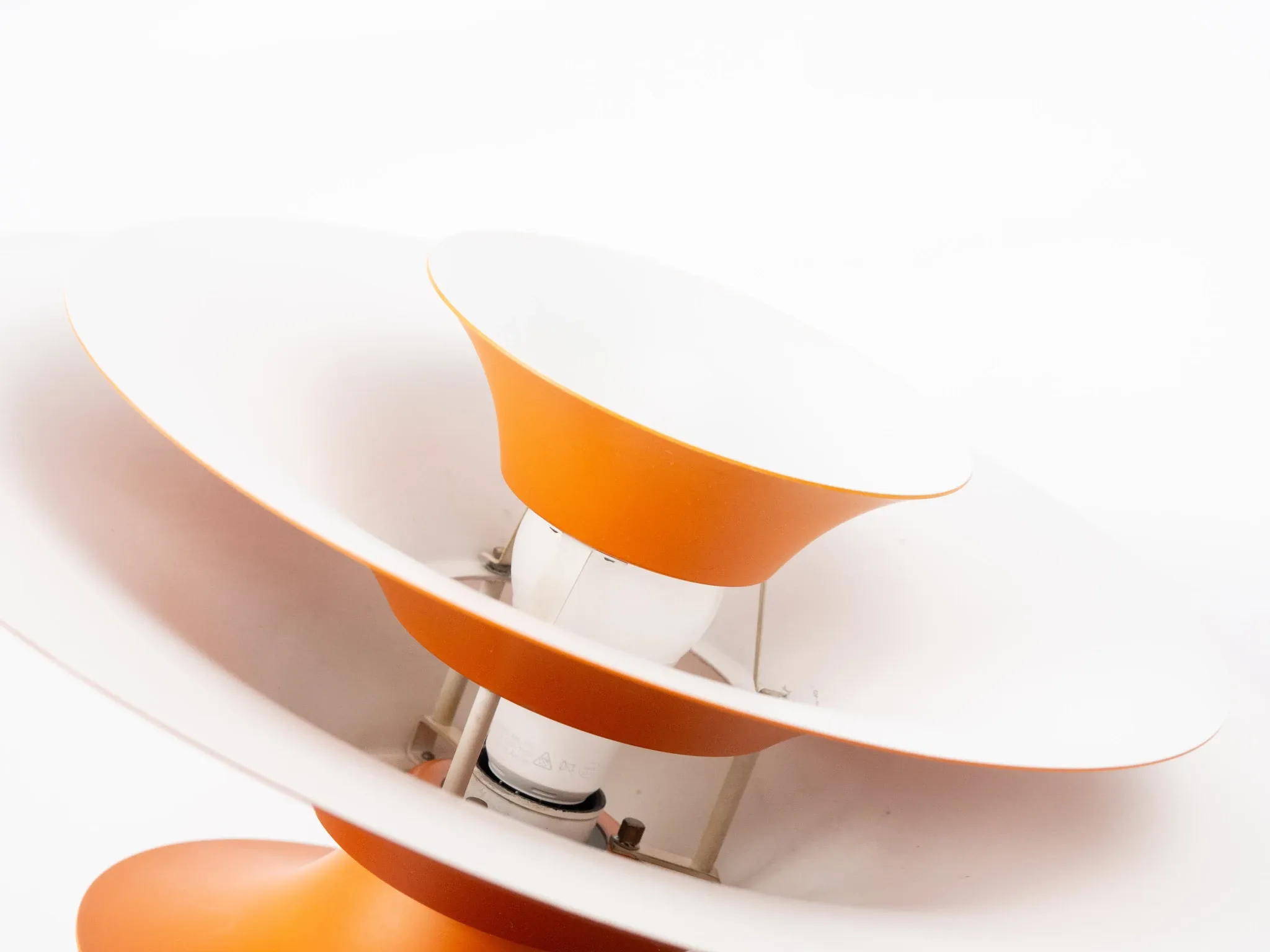 Danish vintage Radius pendant lamp by Erik Balslev, Fog og Morup, 1977