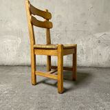 6 brutalist dining chairs