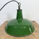 Industrial Green Enamel Factory Pendant Lamp from Revo, 1950s