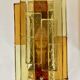 Pair of pressed glass sconces by Svend Aage Holm Sorensen (Denmark 1960)