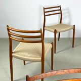 4 chairs model 78 by Nils O. Moller 1960