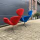 2x Artifort Pierre Paulin Big Tulip 1st edition terug in Nieuwstaat!!