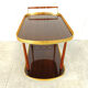 Neoclassical brass drinks trolley, 1960s