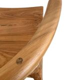 Retro wabisabi wood kitchen stool / bar stool (multiple)