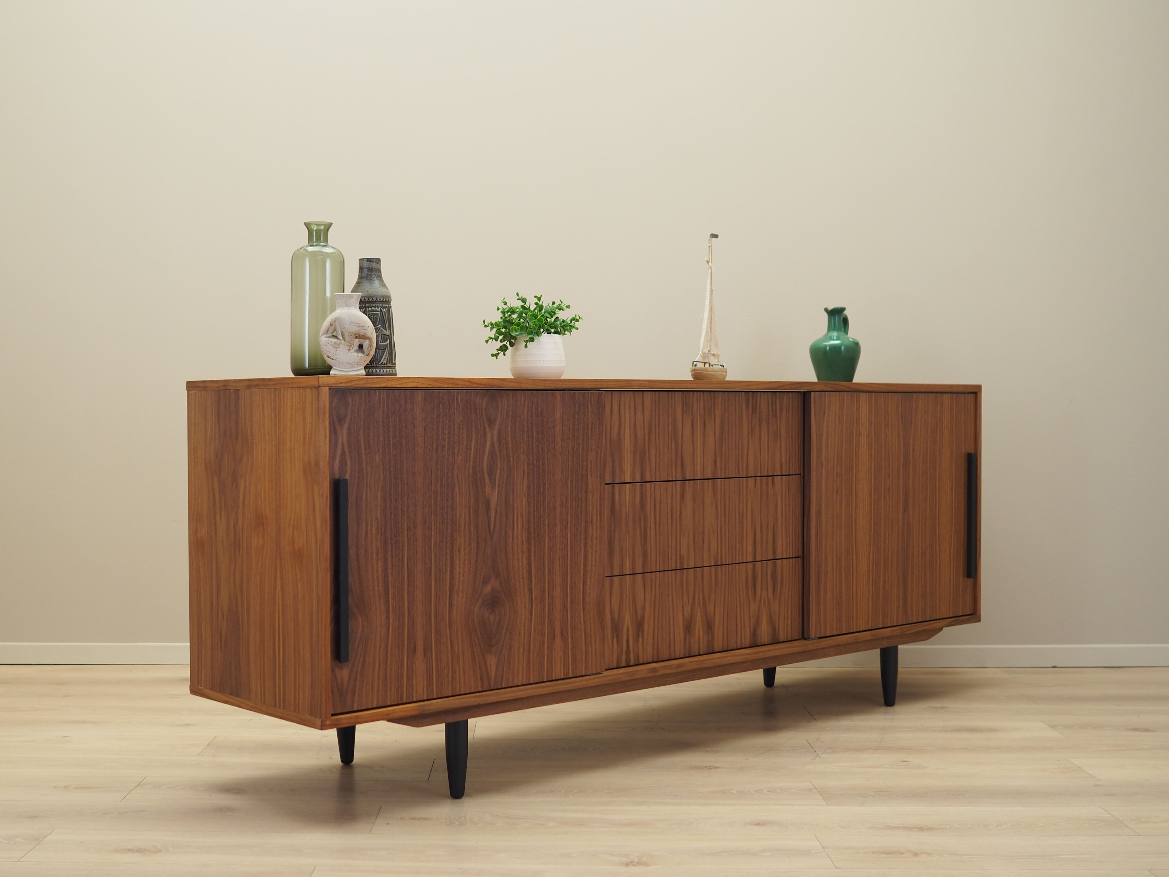 Walnut sideboard, Danish design, 1990s, production: Denmark