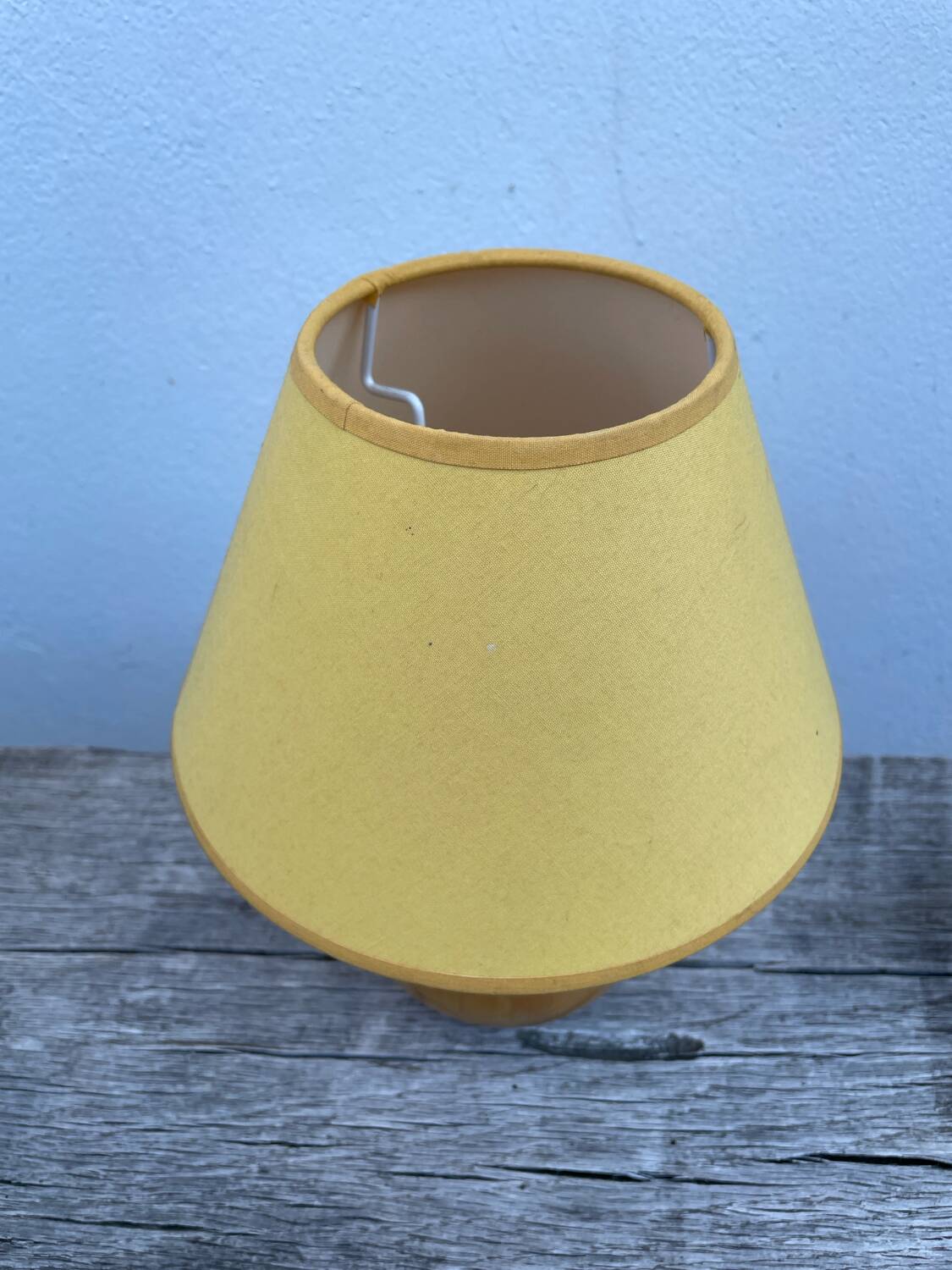 Turned wooden ball bedside lamp 1990