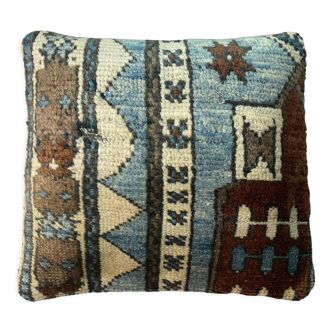 Housse de coussin en Kilim turc vintage 40x40cm