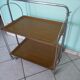 Dessert, extra furniture, folding, on wheels, formica, chrome metal, 60s