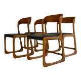 Set of 4 Baumann Traineau model chairs