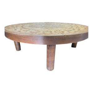 Table basse vintage en pierre de