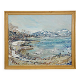Alexander Michael - Lake Chiemsee in Bavaria oil on canvas 1982