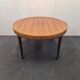Vintage Scandinavian table with double butterfly extension.
