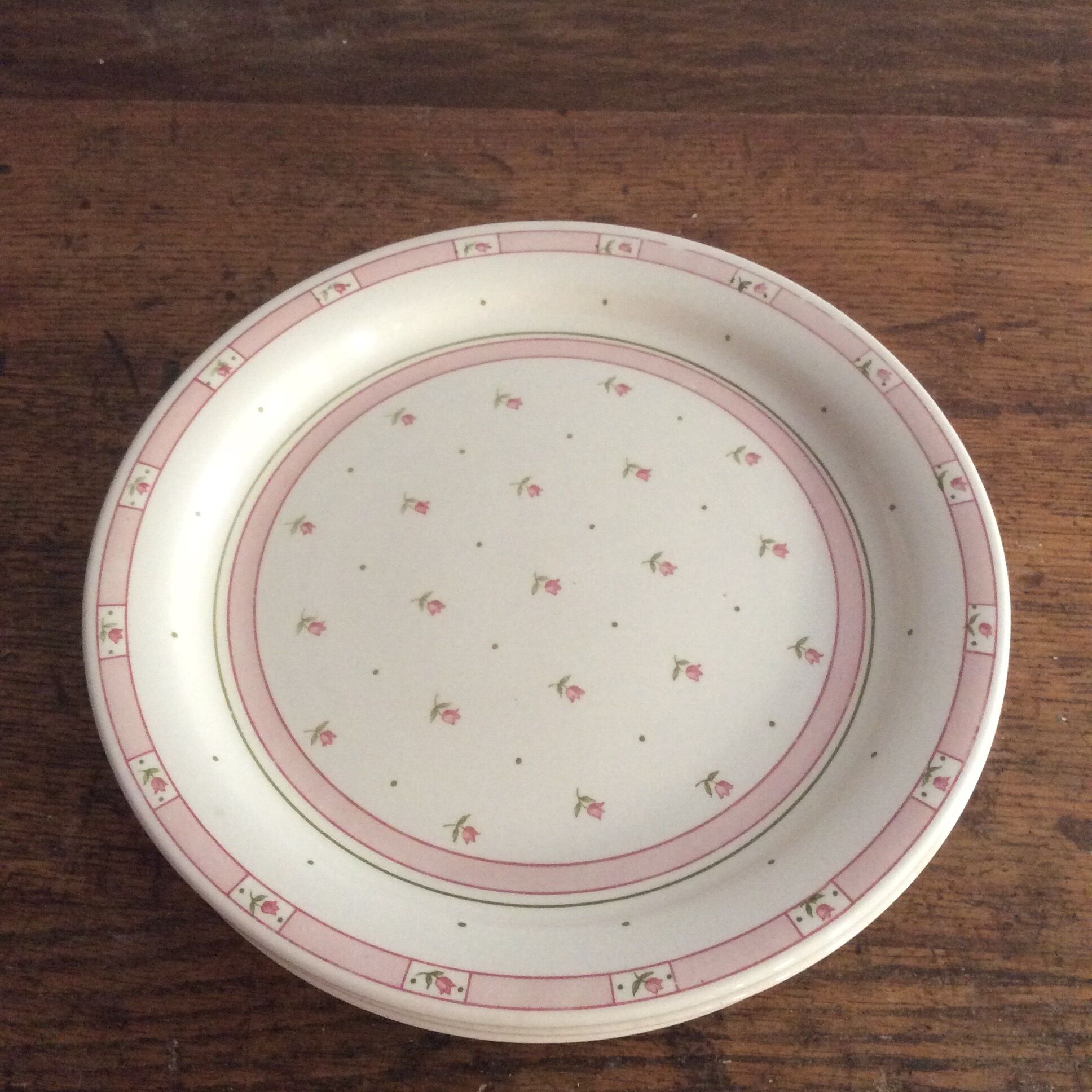 4 Assiettes plates terre de fer