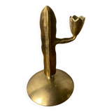 Bougeoir en laiton cactus
