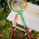 Pair of vintage Adidas Ilie Nastase & Junior tennis rackets