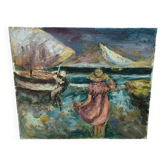 Impressionist Seascape Painting