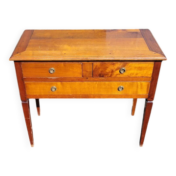 Commode console en merisier 3 tiroirs