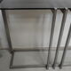 console table brushed steel design Paul Le Geard year 70