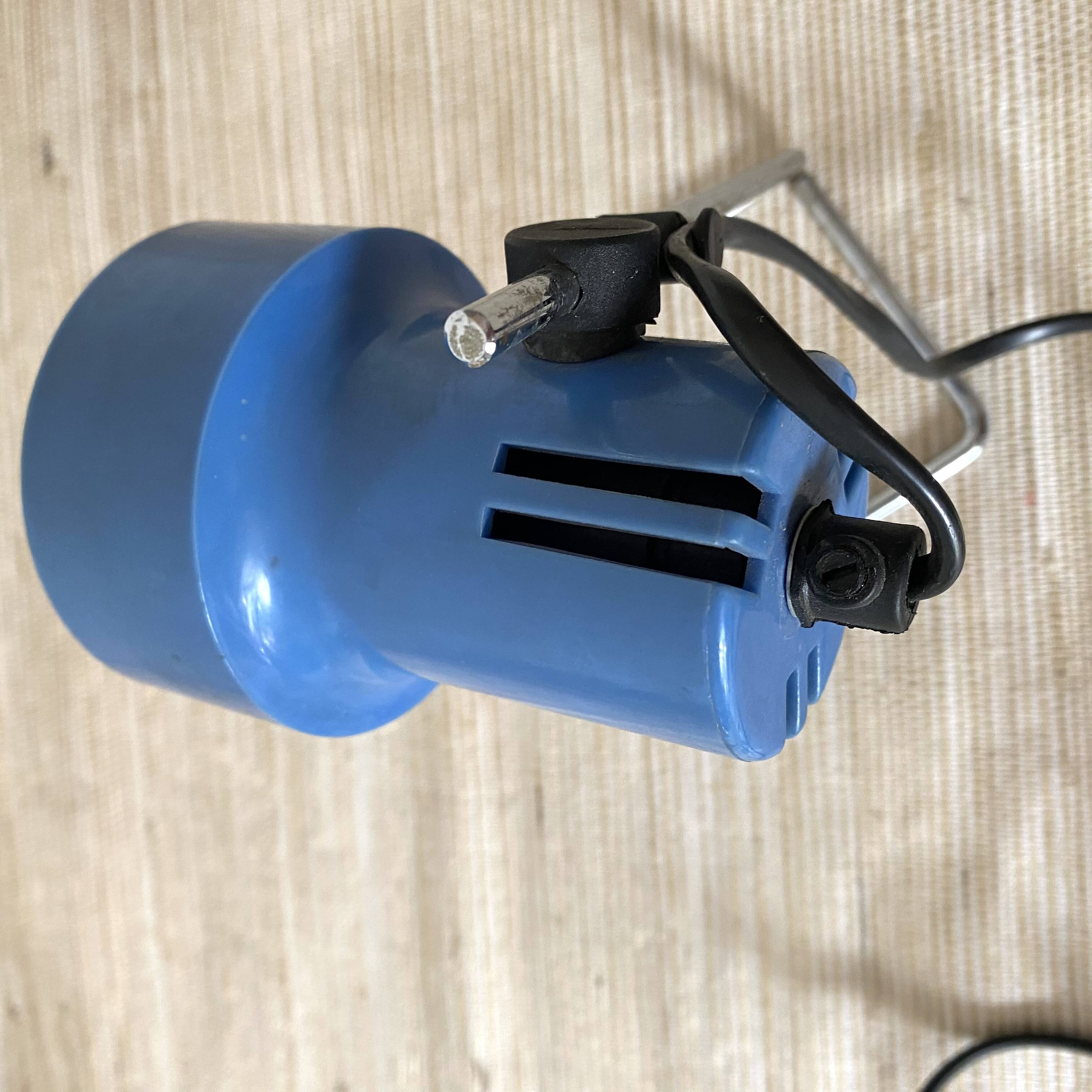 Vintage blue spot lamp, 70s