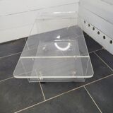 Plexiglas coffee table from the 70s