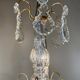 Small chandelier in bronze and crystal