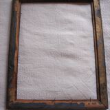 Frame rectangle mordoré wood foliage moulds