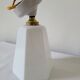 Art Deco wall lamp in opaline and porcelain