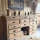 Magnificent Antique Oak Trade Counter with Numerous Drawers
