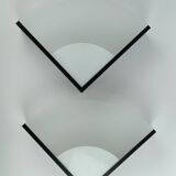 2 triangular wall lights 1980