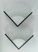 2 triangular wall lights 1980