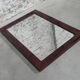 Miroir dans cadre acajou, 82x118cm