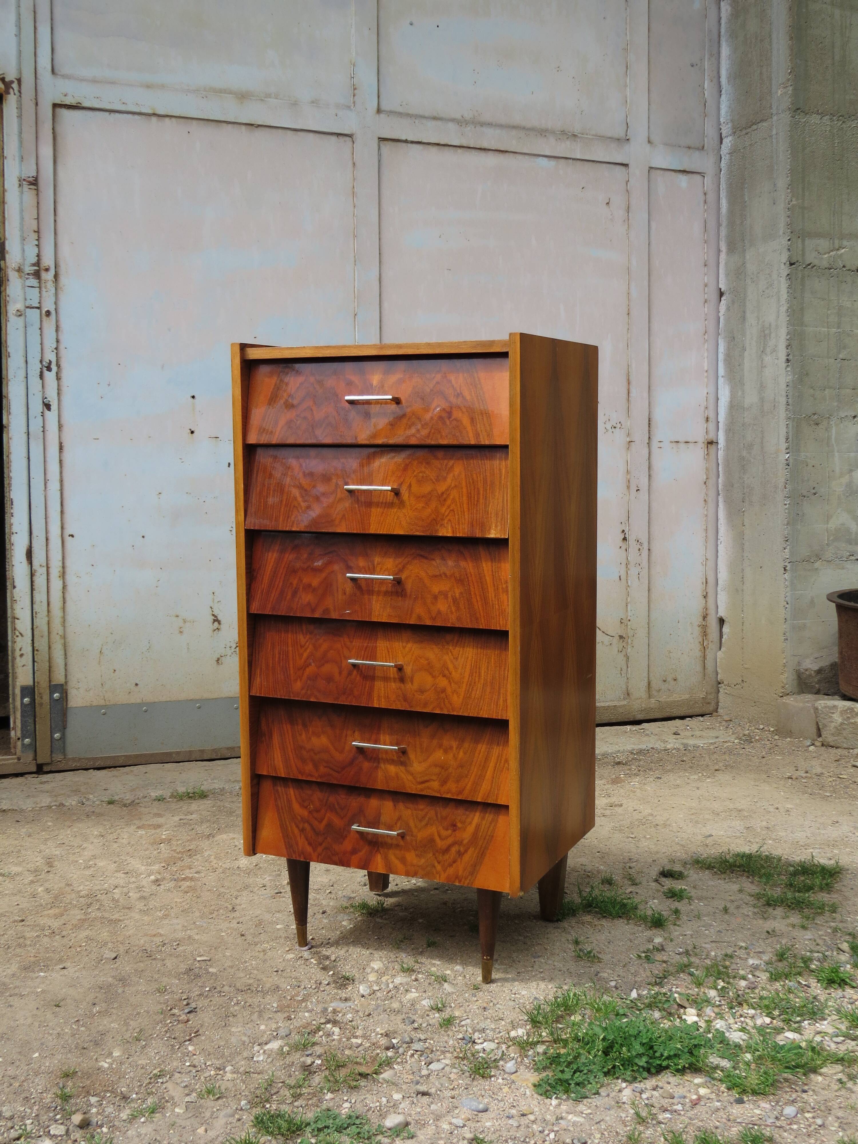 60's rosewood chiffonier
