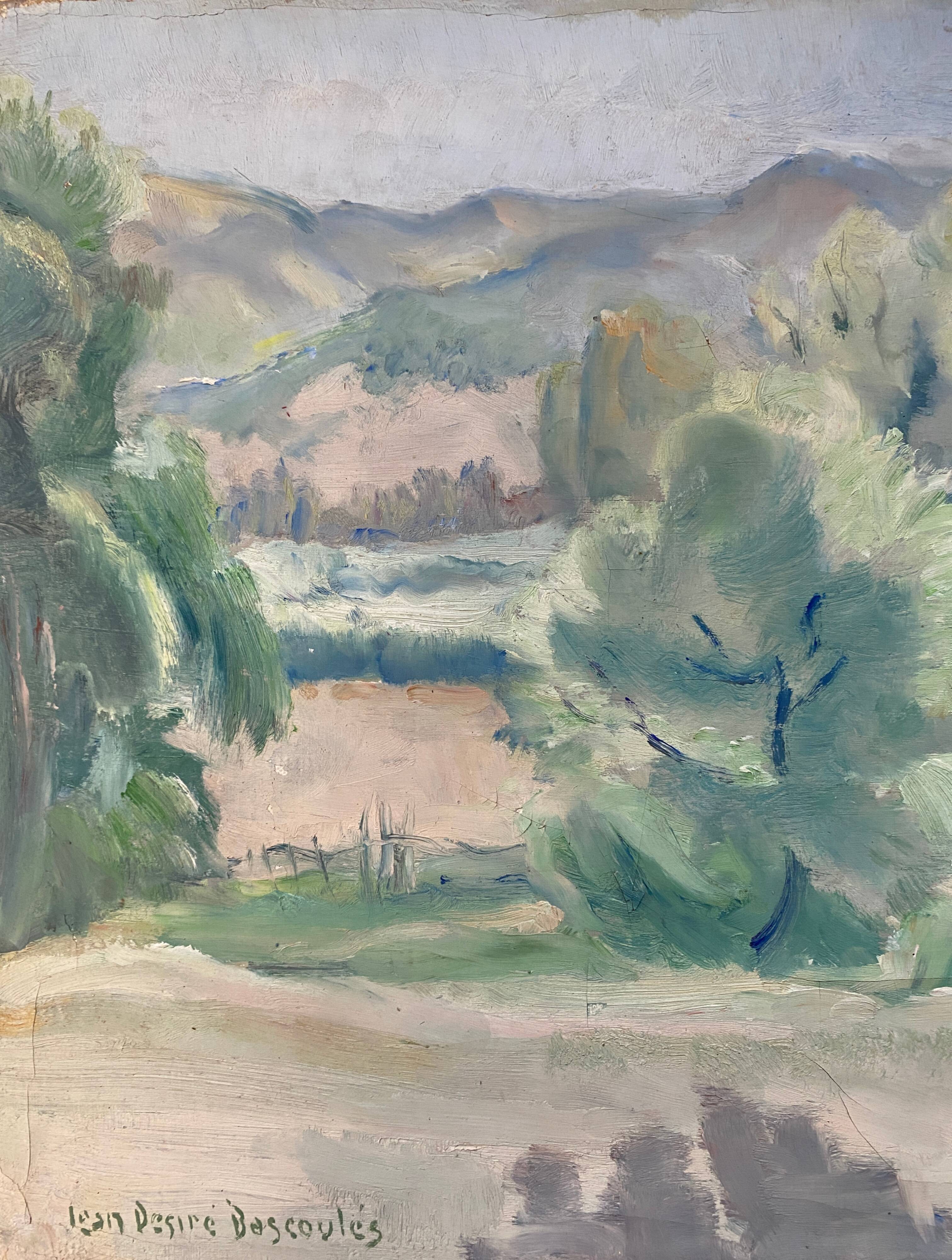 Painting "Landscape of Algeria" Jean-Désiré Bascoulès (1886/1976) HST Orientalist