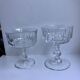 Set of 6 mismatched crystal champagne glasses 50-60s