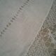 Antique tablecloth .tulle/lace quality 225cmx225cm .n°48