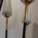 French triple lance floor lamp from the 1950s by Disderot