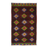 Turkish Kilim Yuruk Vintage 175x315 cm Geometric Red Green Purple