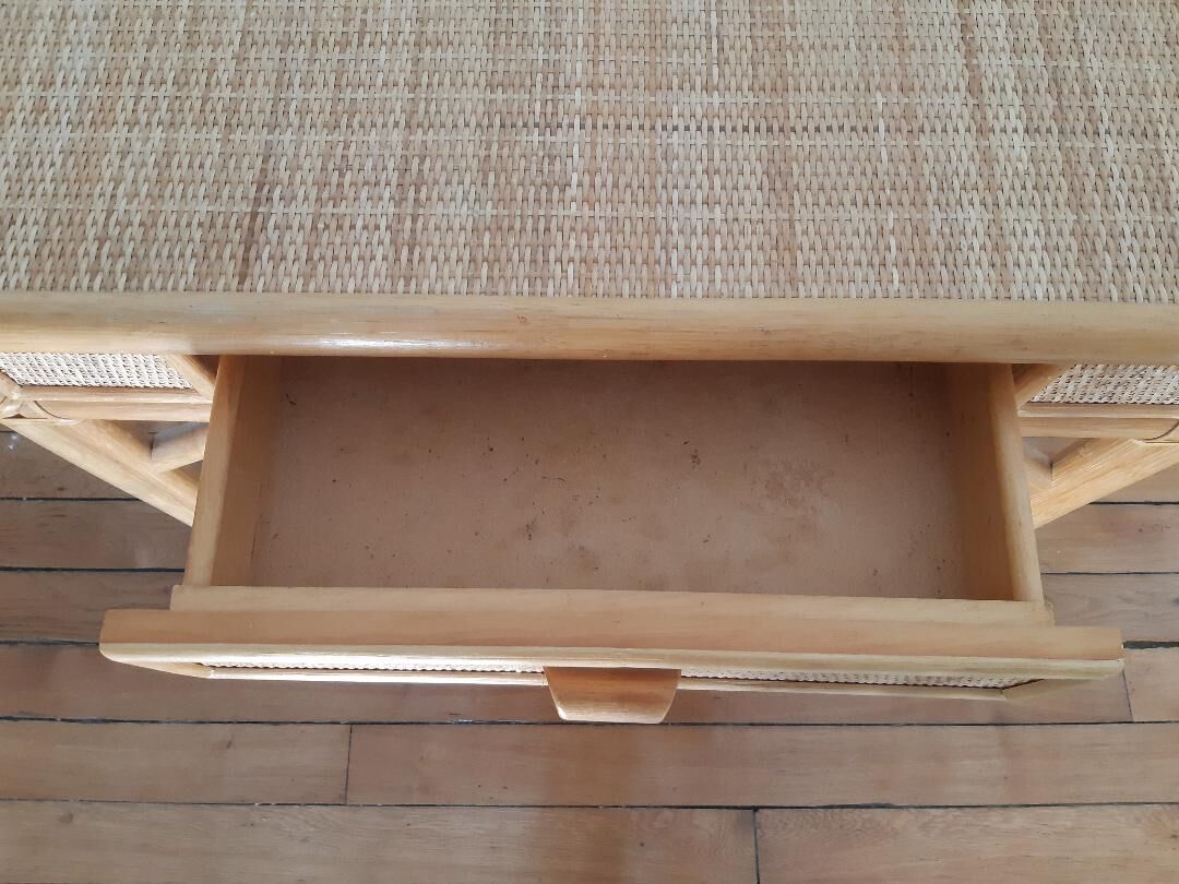 Vintage rattan desk