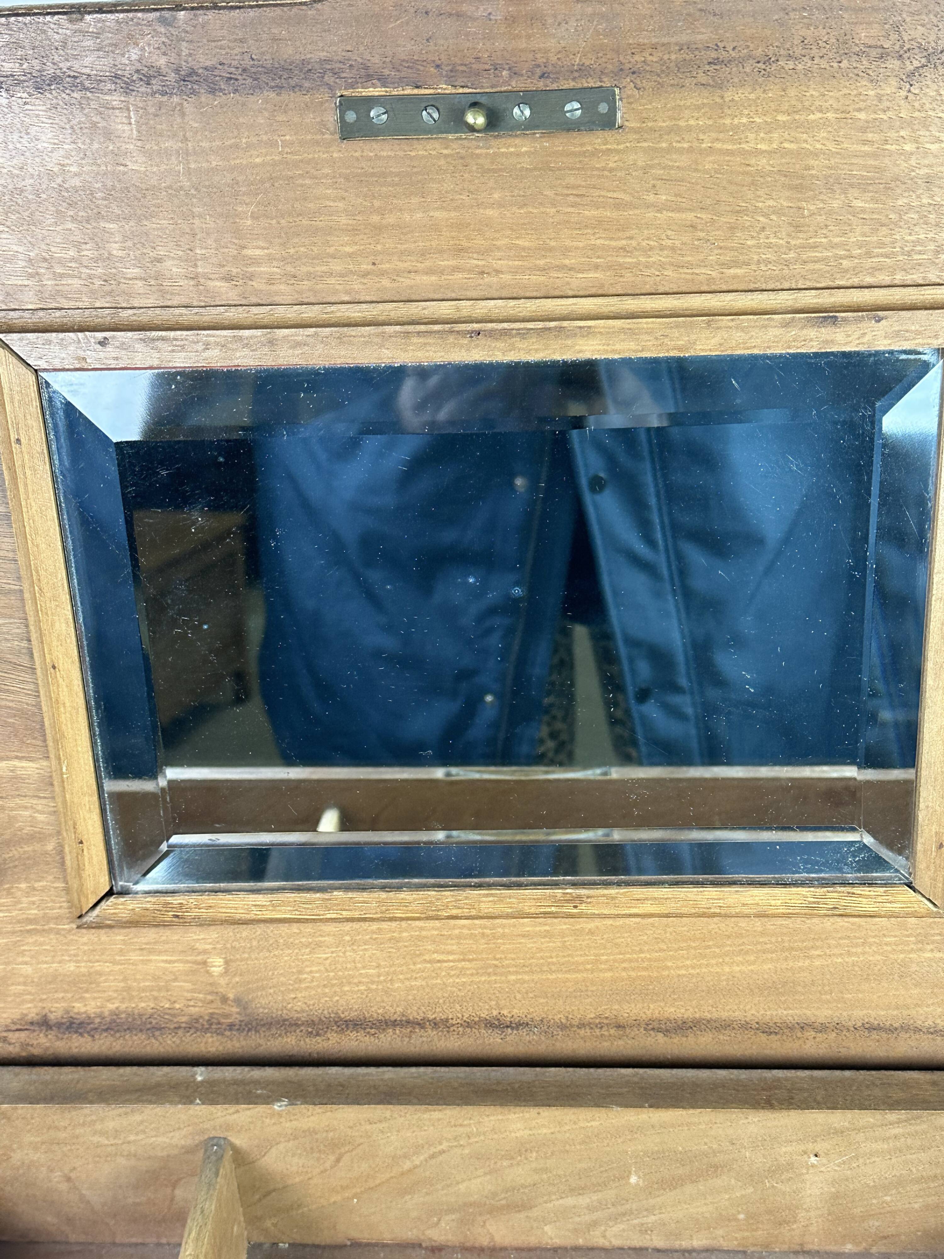 Louis Philippe style walnut side table, dressing table